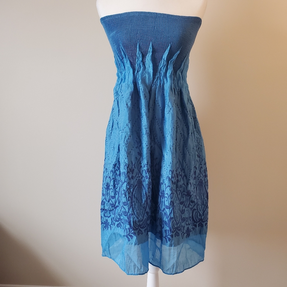 Lapis convertible A-line cocktail dress/ skirt